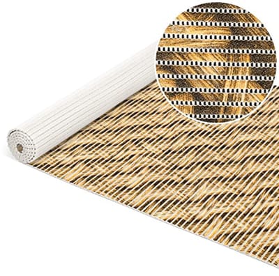 Zachte Antislip Badmat met Gevlochten Look - Waterafstotend en Sneldrogend - 100 x 65 cm