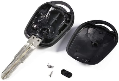 Dailygoods- Autosleutel Hoesje Antidiefstal - Autosleutel Behuizing - Afstandsbediening Case - 2 Knoppen - Compatibel met Ssangyong - Hoogwaardige Kwaliteit - Sleutelbehuizing