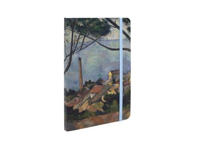 Lanzfeld Cézanne - Notitieboek A6 - Gelinieerd - L'Estaque Seascape - 36 Pagina's - Softcover