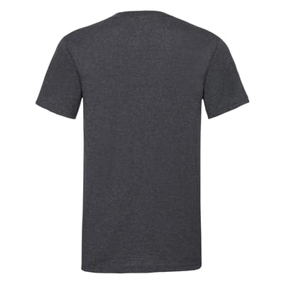 Fruit of the Loom Heren Valueweight Heather V Hals T-shirt (Donkergrijs)