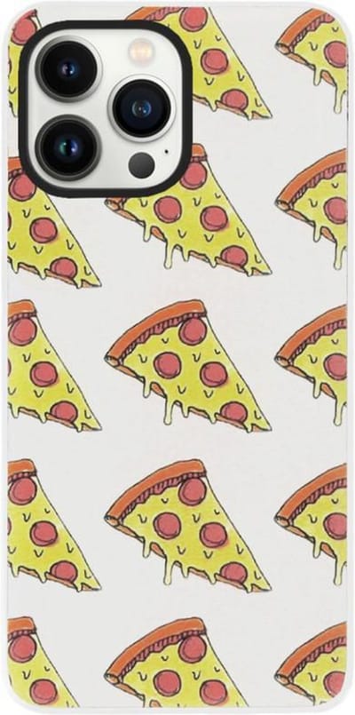 ADEL Siliconen Back Cover Softcase Hoesje Geschikt voor iPhone 13 Pro - Junkfood Pizza