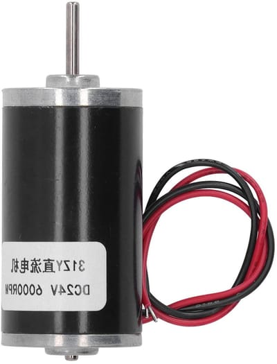 DC Motor - Elektrische Motor - Hobby Projecten - Hoge Torsie Instelbaar - 24V 6000 RPM - Metaal
