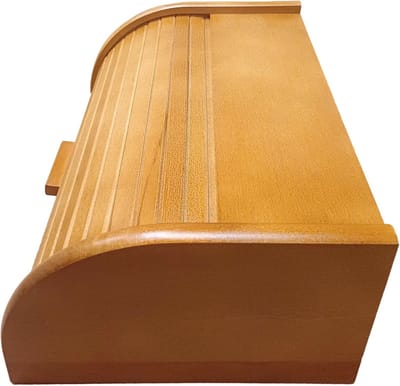 Houten Broodtrommel - Brooddoos Hout - Brood Vers Houden - Roldeur of Drop-down - 18 x 40 x 18 cm