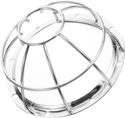 Beschermhoes Rookmelder - Brandalarm Beugel - Veilige Installatie - Schokbestendig Gaas - 13 cm Diameter - Zilver