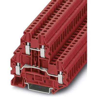 Phoenix Contact 3046786 Doorgangsserieklem 6.2 mm Schroeven Rood 50 stuk(s)