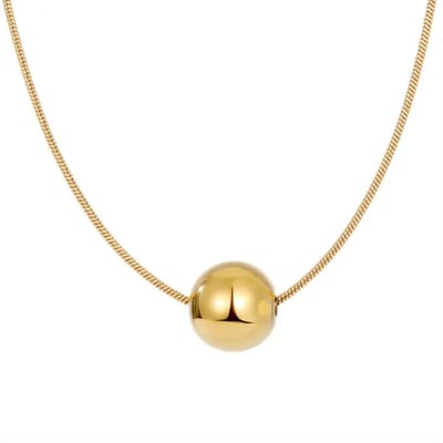 Lucardi Dames Stalen goldplated ketting met schakel gedraaid - Ketting - Staal - Goudkleurig - 45 cm