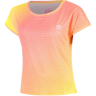 BIDI BADU Out of Control Capsleeve T-shirt Dames-pink, neongeel