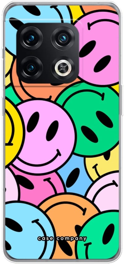 Case Company® - Hoesje geschikt voor OnePlus 10 Pro hoesje - Smiley N°1 - Soft Cover Telefoonhoesje - Bescherming aan alle Kanten en Schermrand