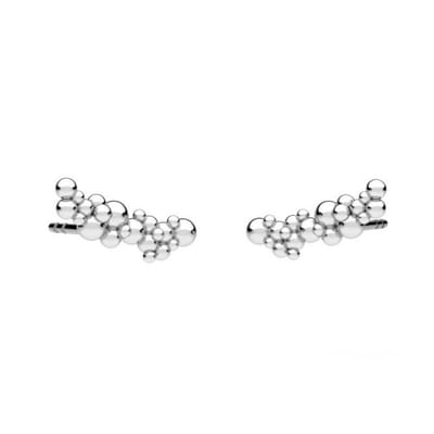 ARLIZI 2301 Oorbellen bubbels oorklimmers - sterling zilver - 11 mm