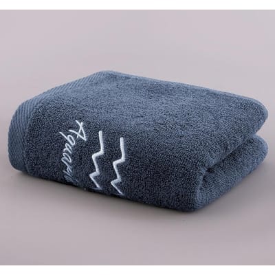 Katoenen handdoek verdikt sterrenbeeld borduurwerk paar volwassen waterabsorberend zacht gezicht wassen katoenen gezichtshanddoek 35*75C±2 gray