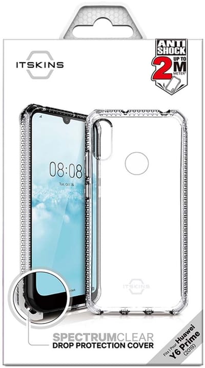 Itskins, Hoesje geschikt voor Huawei Y6 2019 - Versterkt Spectrum Clear Series 3m, Transparant