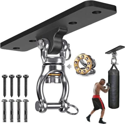 Heavy Duty Punching Bag Hanger - Stevige Stalen Beugel voor Bokszakken, Ideaal voor Kickboksen en Thuis Fitness aan Plafond of Wand Bevestigen