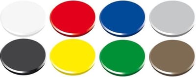 Magneet Alco 32mm assorti blister à 4 stuks