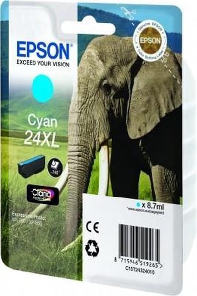 Epson 24XL - Inktcartridge / Cyaan / Hoge Capaciteit