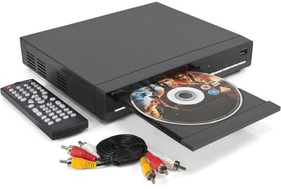 DYNA® DVD Speler met HDMI - DVD Speler - Mini DVD Speler - 1080P Full HD - met Toebehoren - Zwart - 22cm x 22cm x 4cm