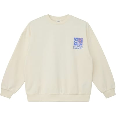 s.Oliver Sweatshirts Offwhite Maat: 134/140 | Truien Outlet | Unisex | Wit