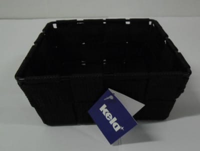 Alvaro mandje klein zwart 14 x 14 x 6
