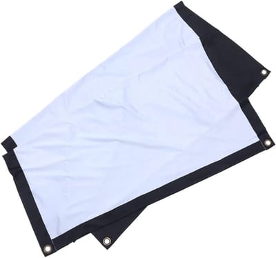 Projectiescherm Doek - Draagbaar Beeldscherm - Film Kijken - Kreukvrij Polyester - 300 x 300 cm - Wit