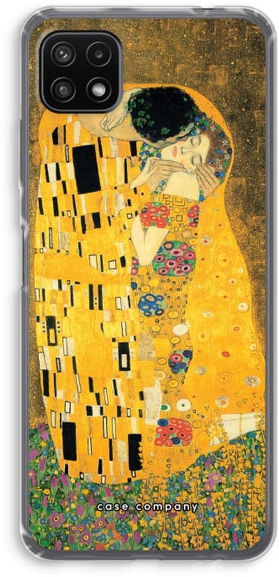Case Company® - Hoesje geschikt voor Samsung Galaxy A22 5G hoesje - Der Kuss - Soft Cover Telefoonhoesje - Bescherming aan alle Kanten en Schermrand