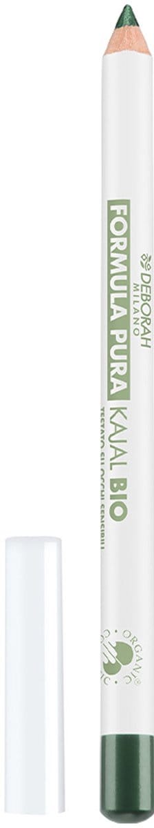 Deborah Milano Organic Formula Pura Eyeliner Pencil Green No. 3 - High Compatibility for Sensitive Eyes 100% Natural Ingredients