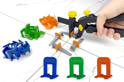 Tegelnivelleringssysteem met Clips en Wiggen voor Perfecte Tegelvoegen