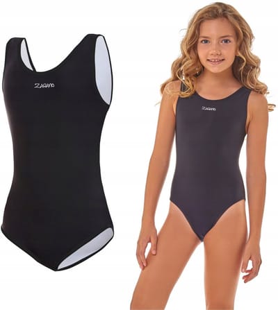ZAGANO - Badpak Meisjes - Maat 116 - Sneldrogende - Sport Badpak - Strandshort Meisjes