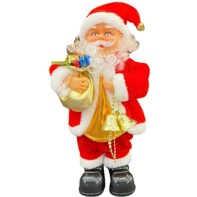 Elektrische Zingende Dansende Kerstman Muzikale Figuur Decoratie Werkt op Batterijen Kerst Kerstman Speelgoed voor Thuis