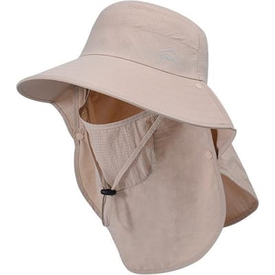 Zomer Vissershoed Met Nekbescherming Anti UV Zonbescherming Vizier Pet Zomer Brede Rand Sjaal Zon Hoed Voor Mannen Vrouwen Bucket Hat