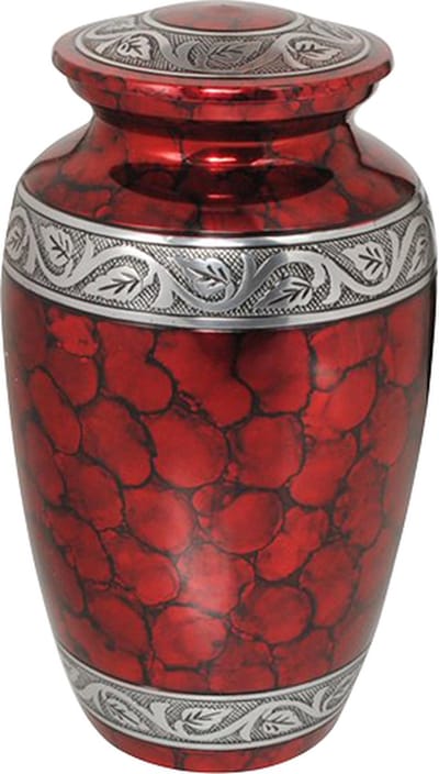 XXL As Urn - 3.5 Liter - Crematie Urn - Uniek - Voor Huisdieren of Menselijk As - Crematie As - Begrafenis Urn - Decoratie Urn - Luxury Red