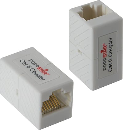 Adapter RJ45 Koppeling Cat 6 - 2x Afschermde Ethernet Verbinder voor Snelle Internetverbinding
