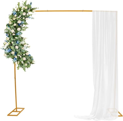 Elegante Rozenboog 2.4x2.4m voor Bruiloften - Vierkante Boog voor Bloemen, Ballonnen en Decoratie voor Feesten en Evenementen