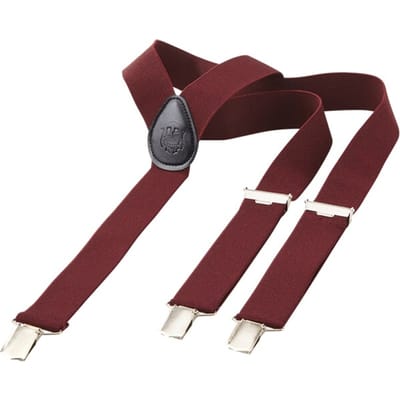 Jan Vanderstorm herren Bretels - 130 - donkerrood - Plus Size
