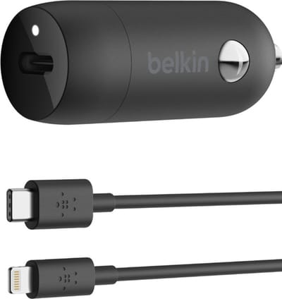 Belkin USB-C Auto Power Delivery snel lader 18W met USB-C naar Lightning kabel 1.2m - Wit