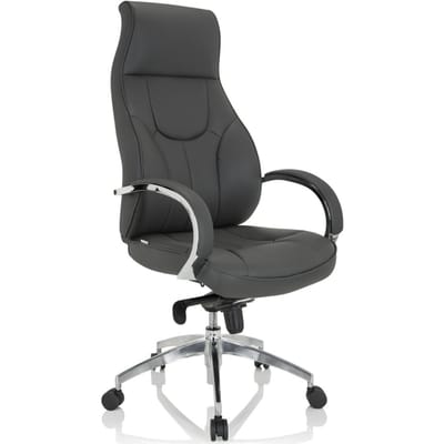 Bureaustoel / Directiestoel ELEGANCE I Kunstleder grijs hjh OFFICE