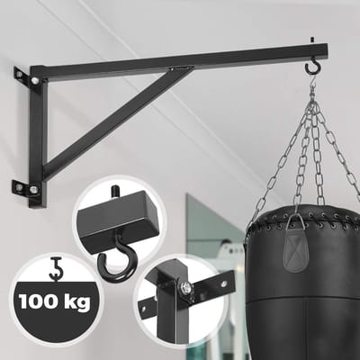 Bokstasbeugel Wandbevestiging - Stevige Stalen Constructie Max. 100 kg voor Thuis Gymnastiek en Vechtsport Training