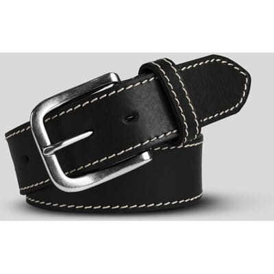 Meyer Riem Casual Leather Uni Color Zwart / male