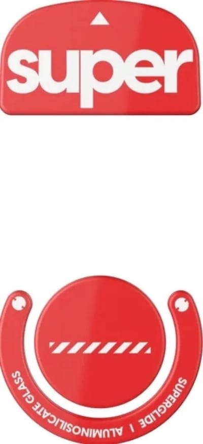 Superglide 2 Red voor Logitech GPro X Superlight - Skates voor Logitech GPro X Superlight - Rood