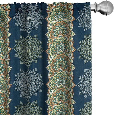 ABAKUHAUS – Gordijnen 2x75x175 cm – Microvezel, Lichtverduisterend, Veelkleurig