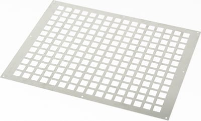 Gavo Ventilatieplaat enkel rij aluminium 50 x 40cm (Prijs per stuk)