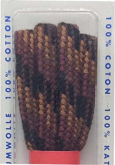 GVS Veter - Donkerbruin/Bruin/Cognac - Meerkleurig - Dik Rond - Koord Veters - Lengte 90 cm - Dikte 4,5 mm - Schoenveter