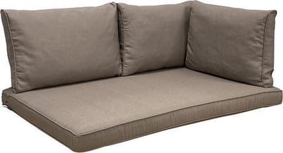 Madison - Loungekussen - Tuinkussen - Palletkussen - Rugkussen - 4-delig - 120 x 80cm - Panama Taupe