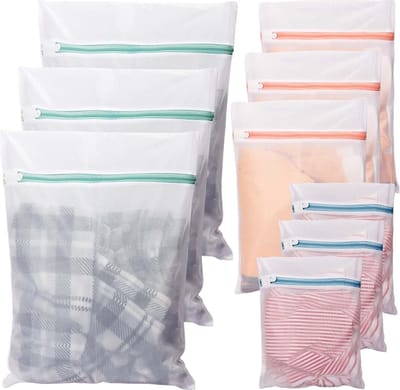 Waszak voor Wasmachine - 9 Stuks Netjes voor Kleding, Ondergoed, Beha's, Reizen en Schoenen