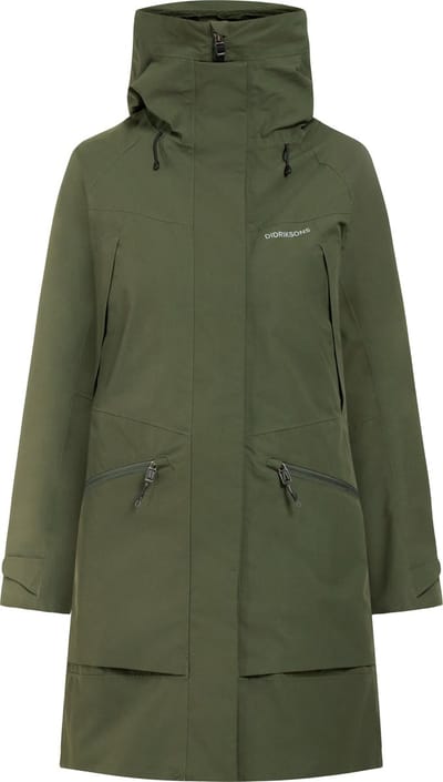 Didriksons ILMA WNS PARKA 8 Dames Outdoorjas - Deep Green