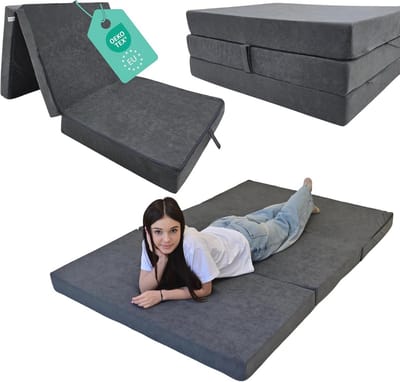 Vouwmatras 120 x 200 cm - Opvouwbaar en Wasbaar voor Gasten, Camping en Reizen