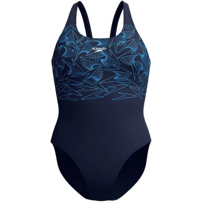 Dames zwempak uit 1 stuk Speedo Eco+ Hyperboom Placem Muscleb