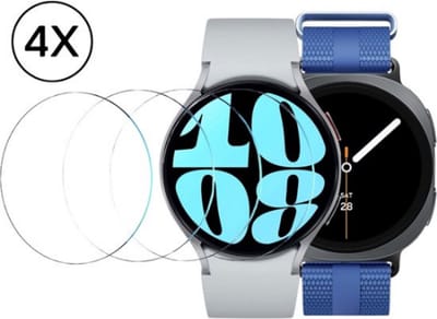 Screenprotector geschikt voor Samsung Galaxy Watch 4 / 5 / 6 / 7 / 8 / 9 44mm - Screen Protector - 4 Stuks - Podec