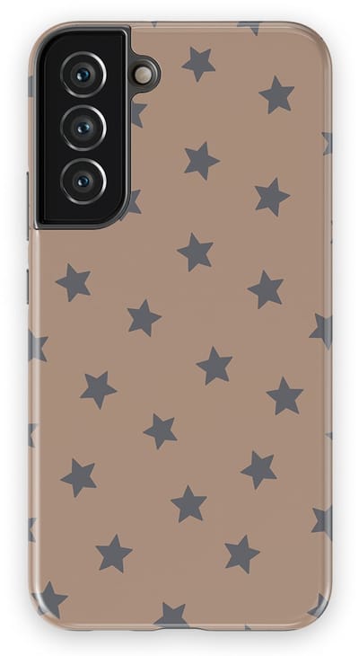 DripCase Hoesje Samsung Galaxy S22 Plus | Sterren Design | Magnetisch Opladen | 2-in-1 Ontwerp | Stars Backcover Mocha Stars