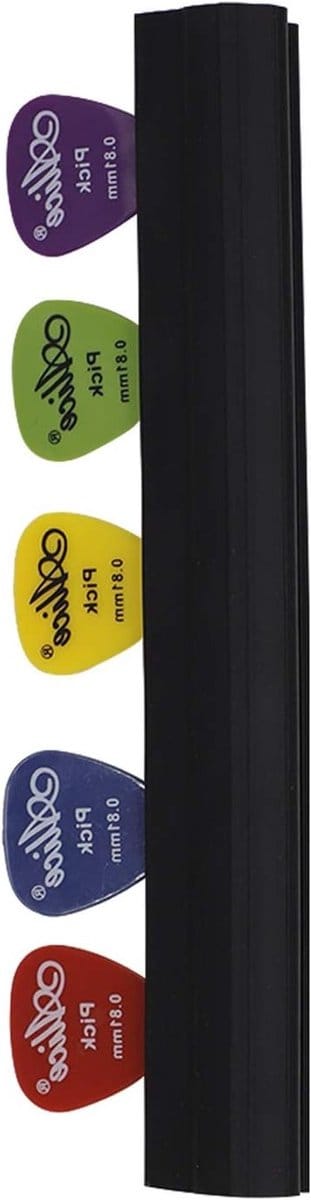 Microfoonstandaard met Houder voor Gitaarplectrums, Inclusief 5 Picks, Geschikt voor Akoestische en Elektrische Gitaren