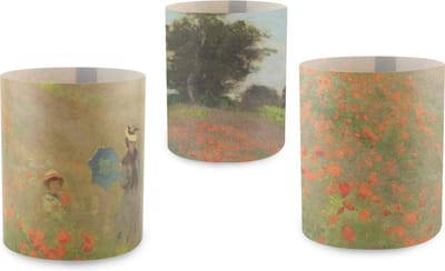 Wind lichtjes, Monet, Veld met Klaprozen