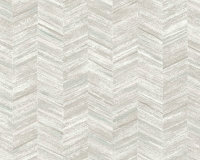 VISGRAAT BEHANG | Modern - blauw groen wit - A.S. Création Geo Effect